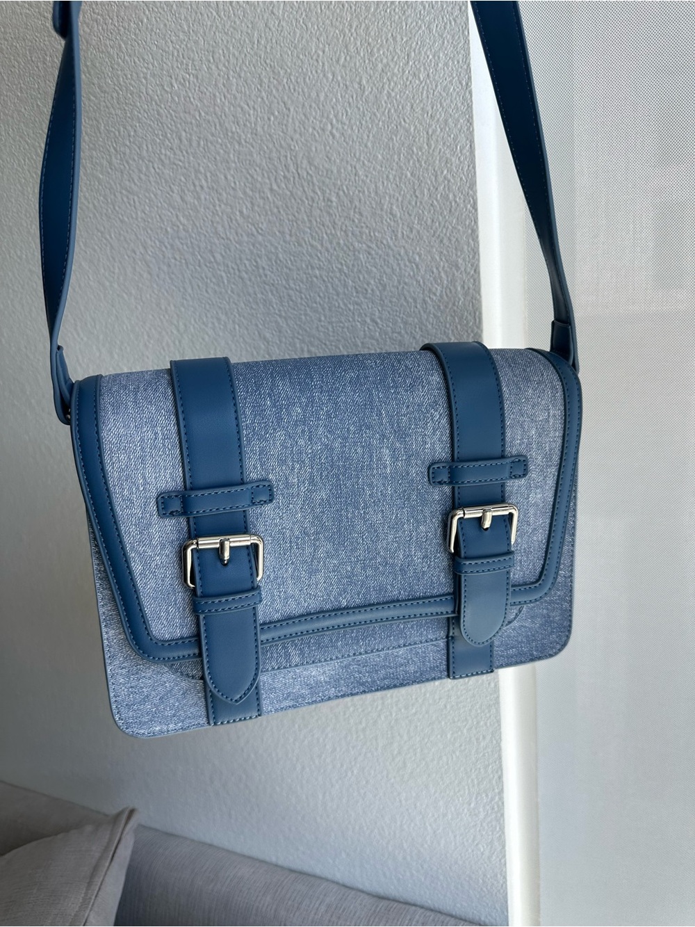 Ecosusi Jane Messenger Bag Crossbody Denim